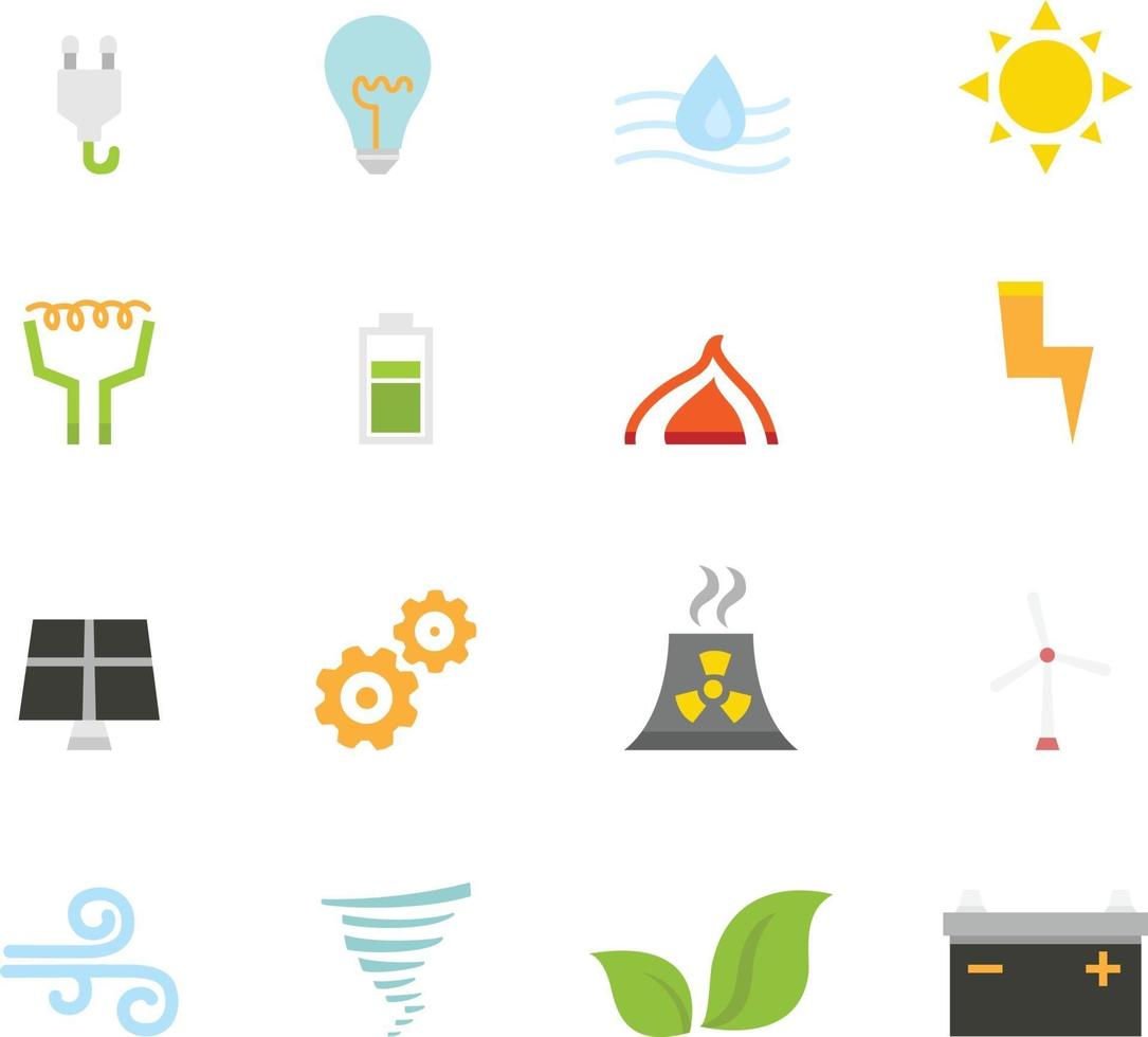 ecology icons vector