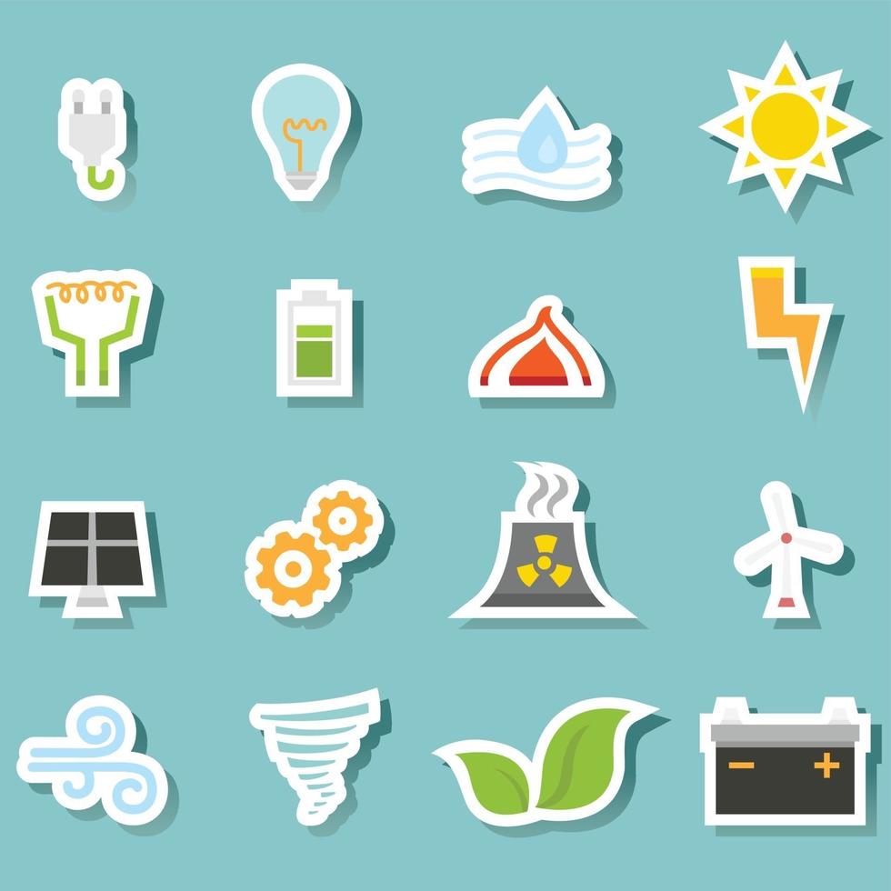 ecology icon set vector