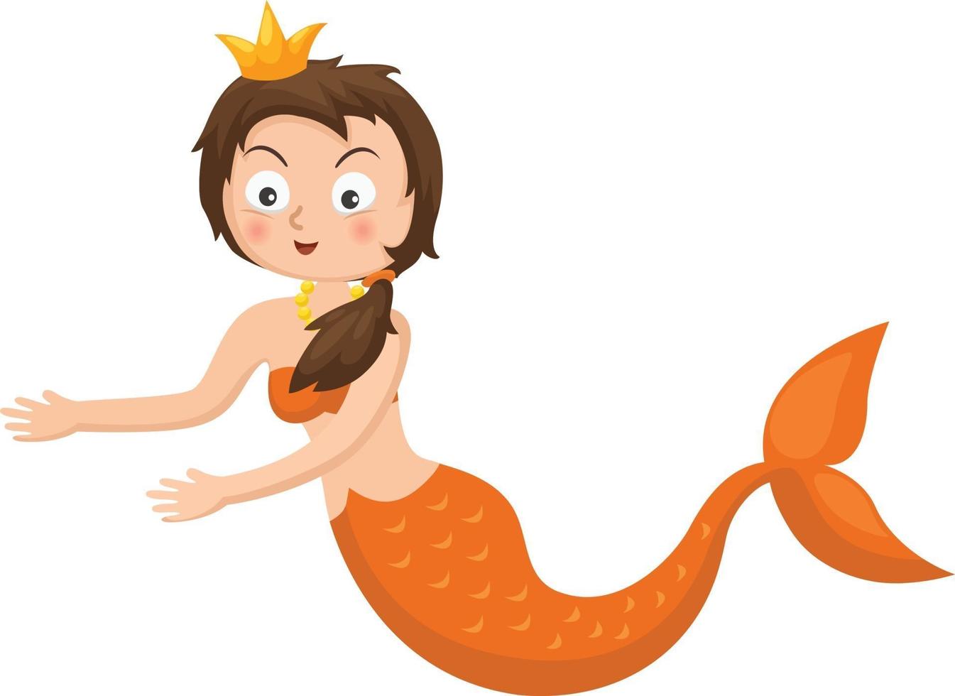 cartoon mermaid vector