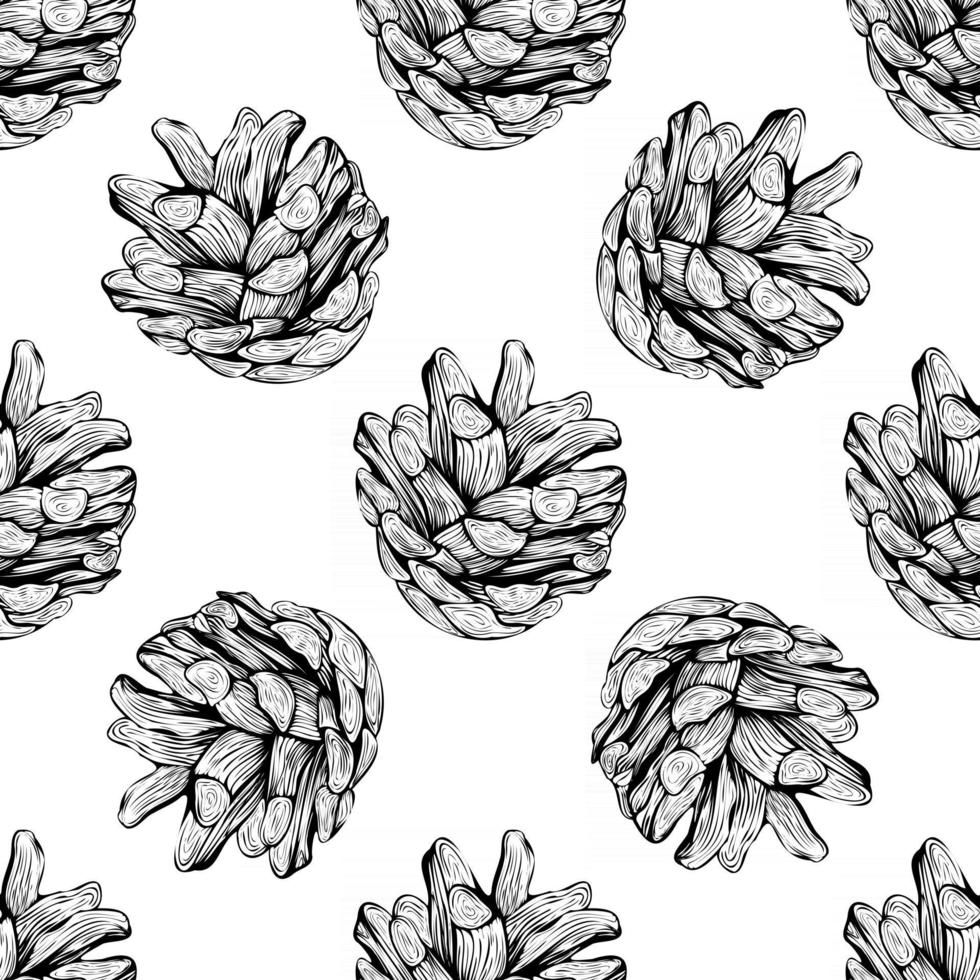 seamless pattern of cone. vector illustration