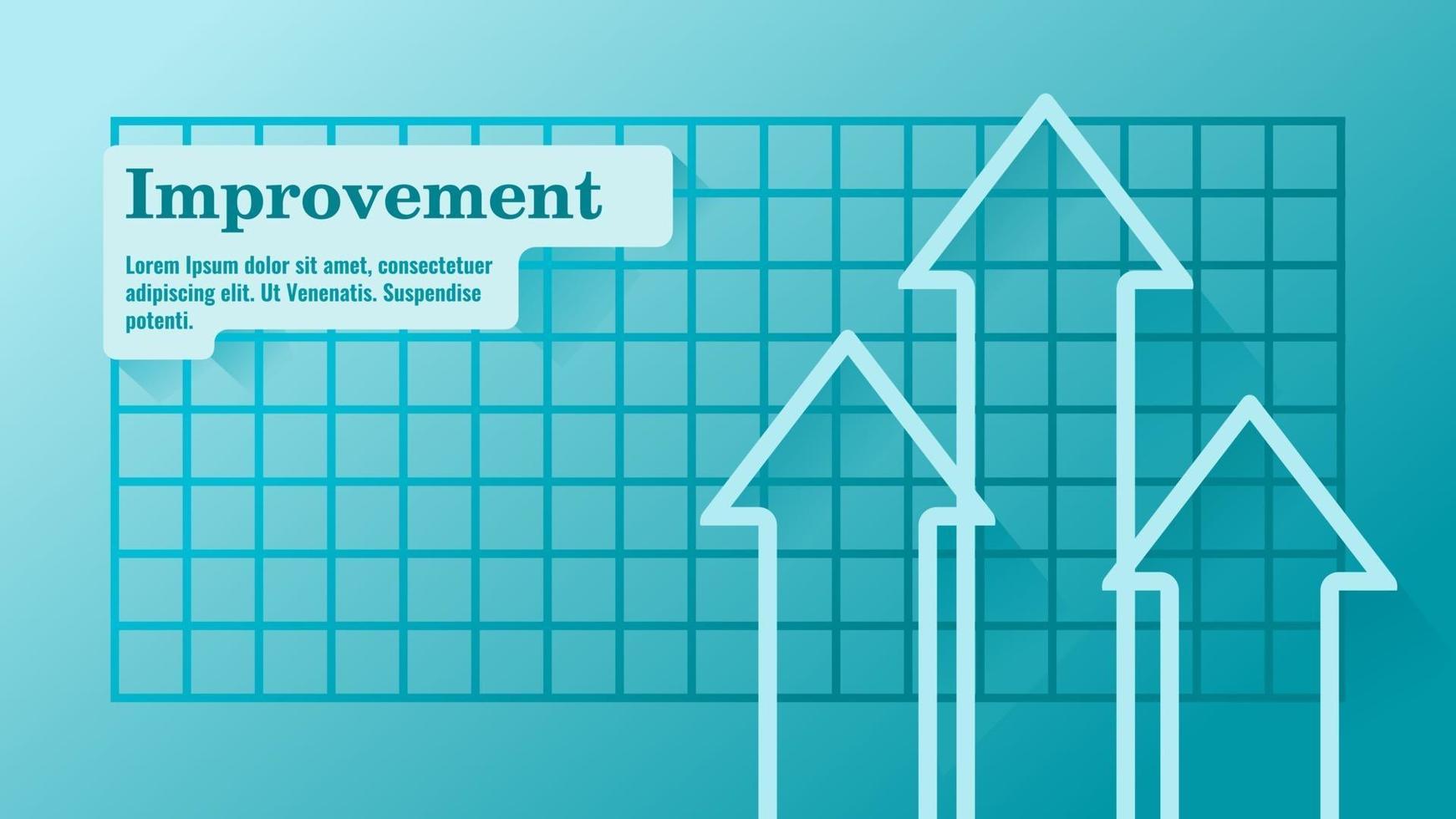 Business or Performance Improvement Presentation Template vector