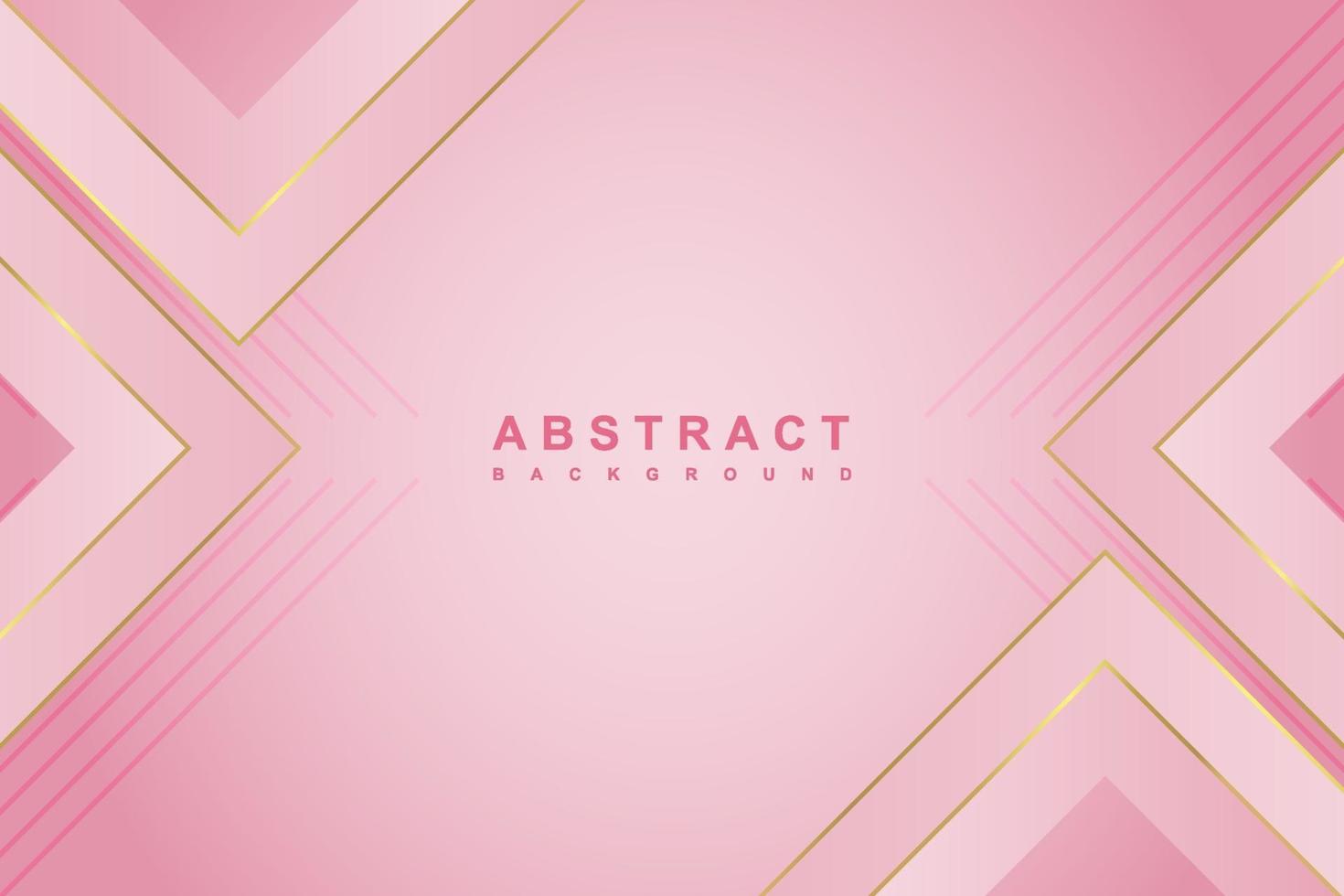 Abstract luxury pink gradient background with geometric shape vector