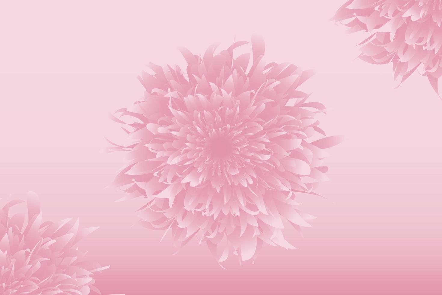 Beautiful floral background with soft floral ornament vector