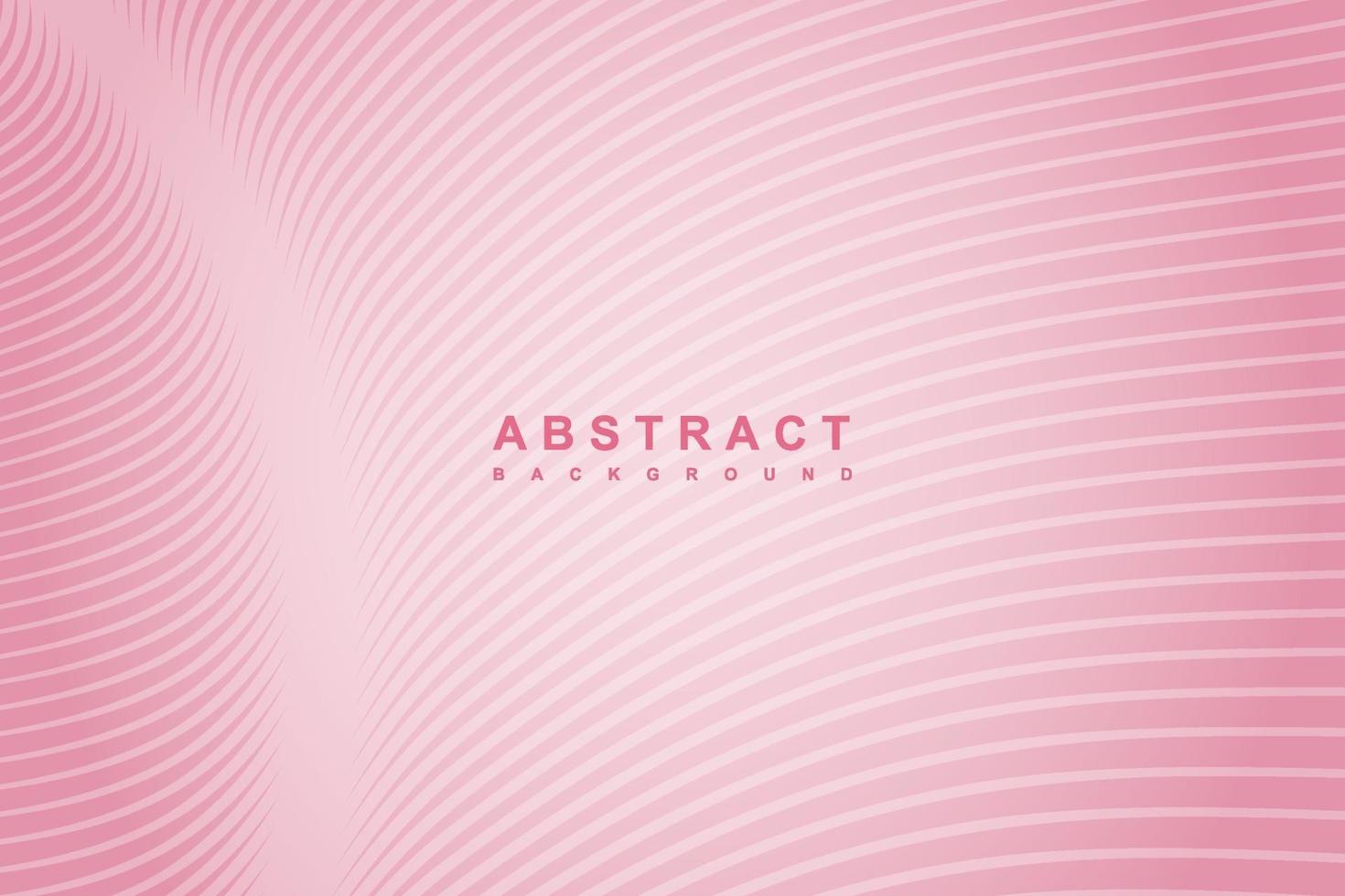 Abstract pink gradient wavy lines background vector