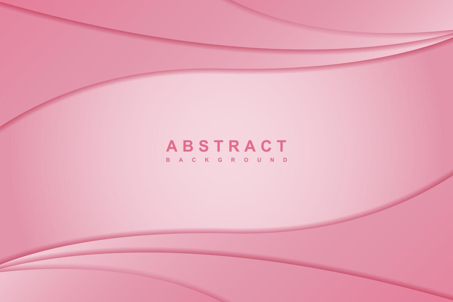 Abstract elegant pink wave design background vector