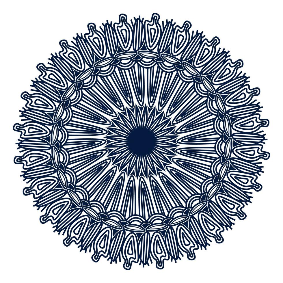 spriritual flourish vintage ornamental background design of mandala vector