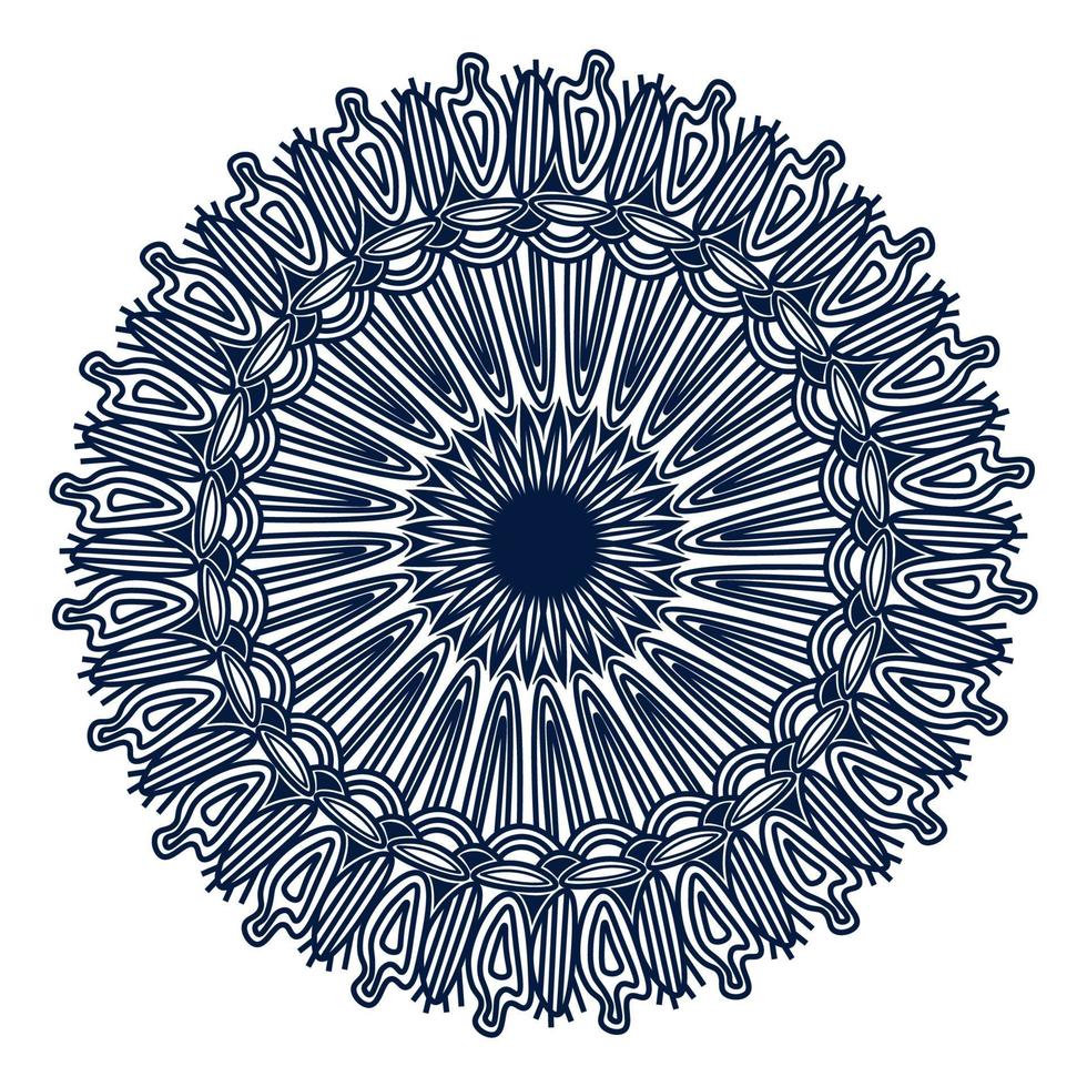 spriritual flourish vintage ornamental background design of mandala vector