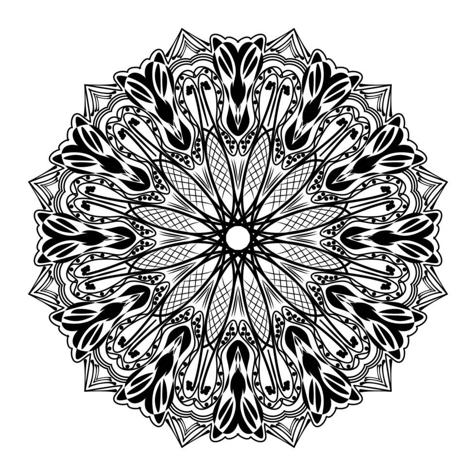 bohemian artwork of oriental mandala design artwork floral pattern vector