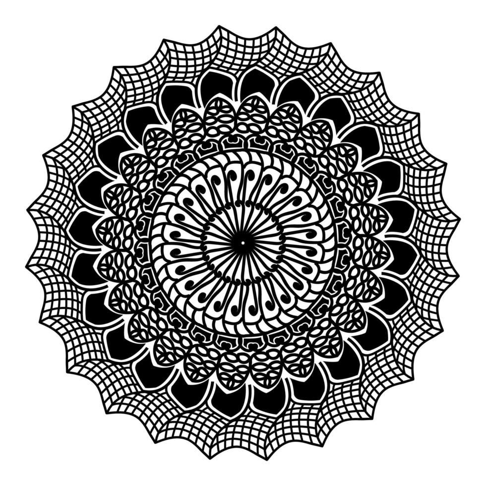 Mandala abstract vector pattern design of arabic style texture art