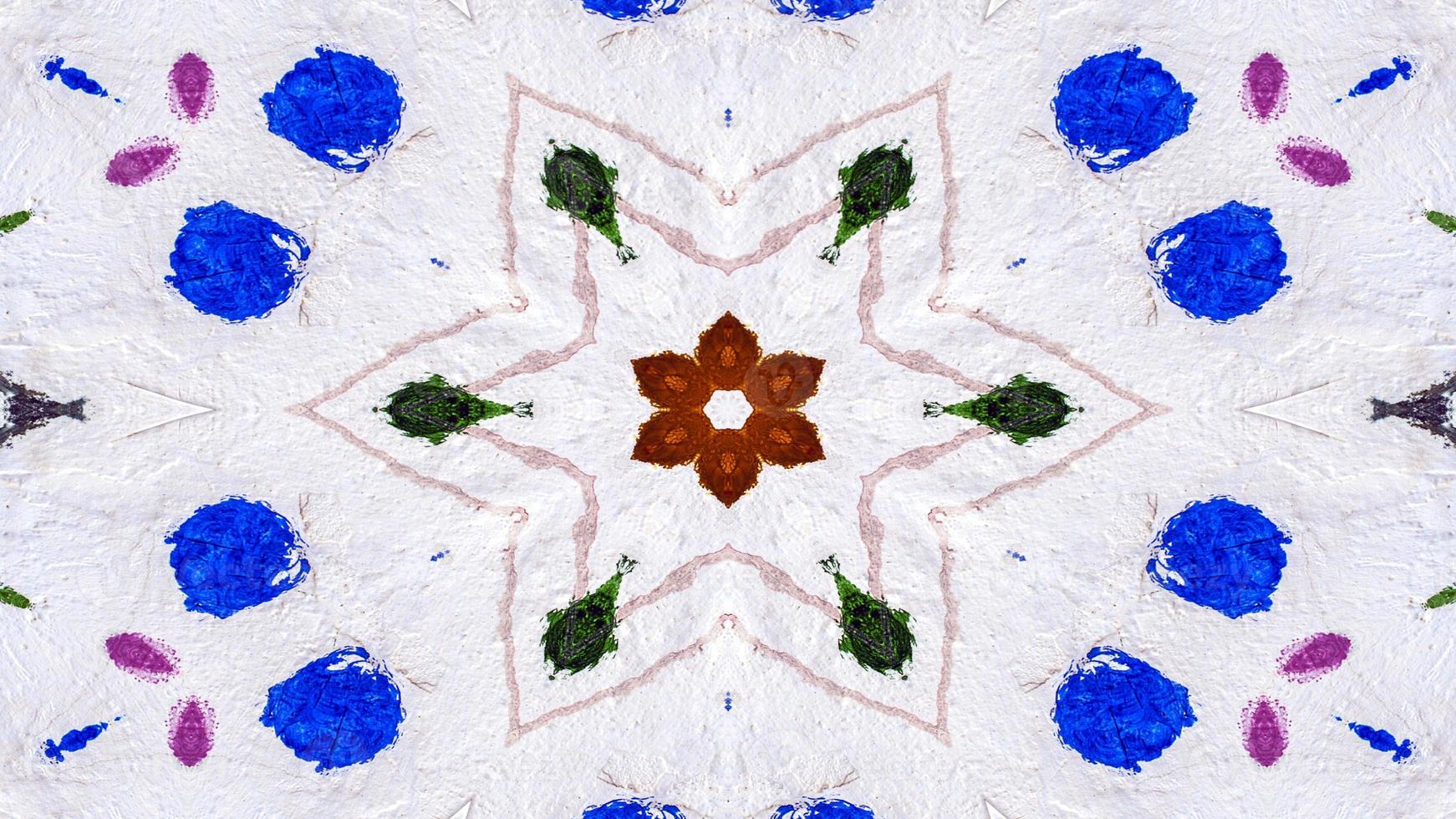 Paint Ink Brush Kaleidoscope photo