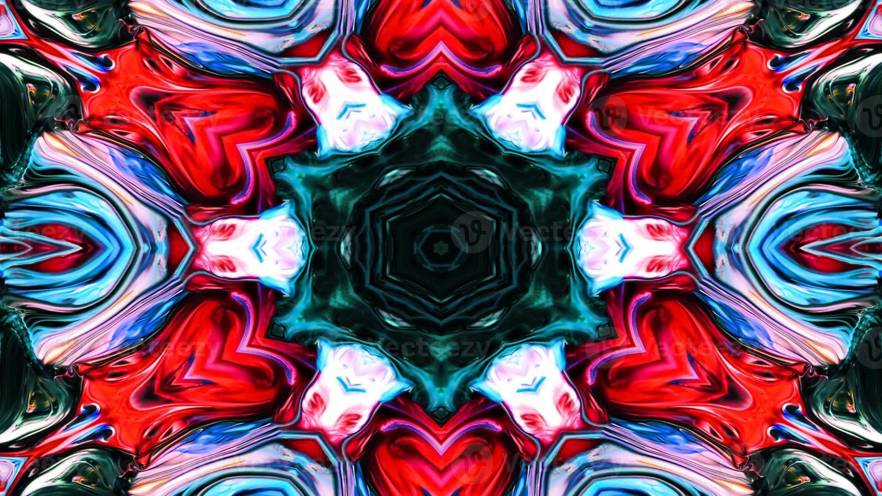 Paint Ink Brush Kaleidoscope photo