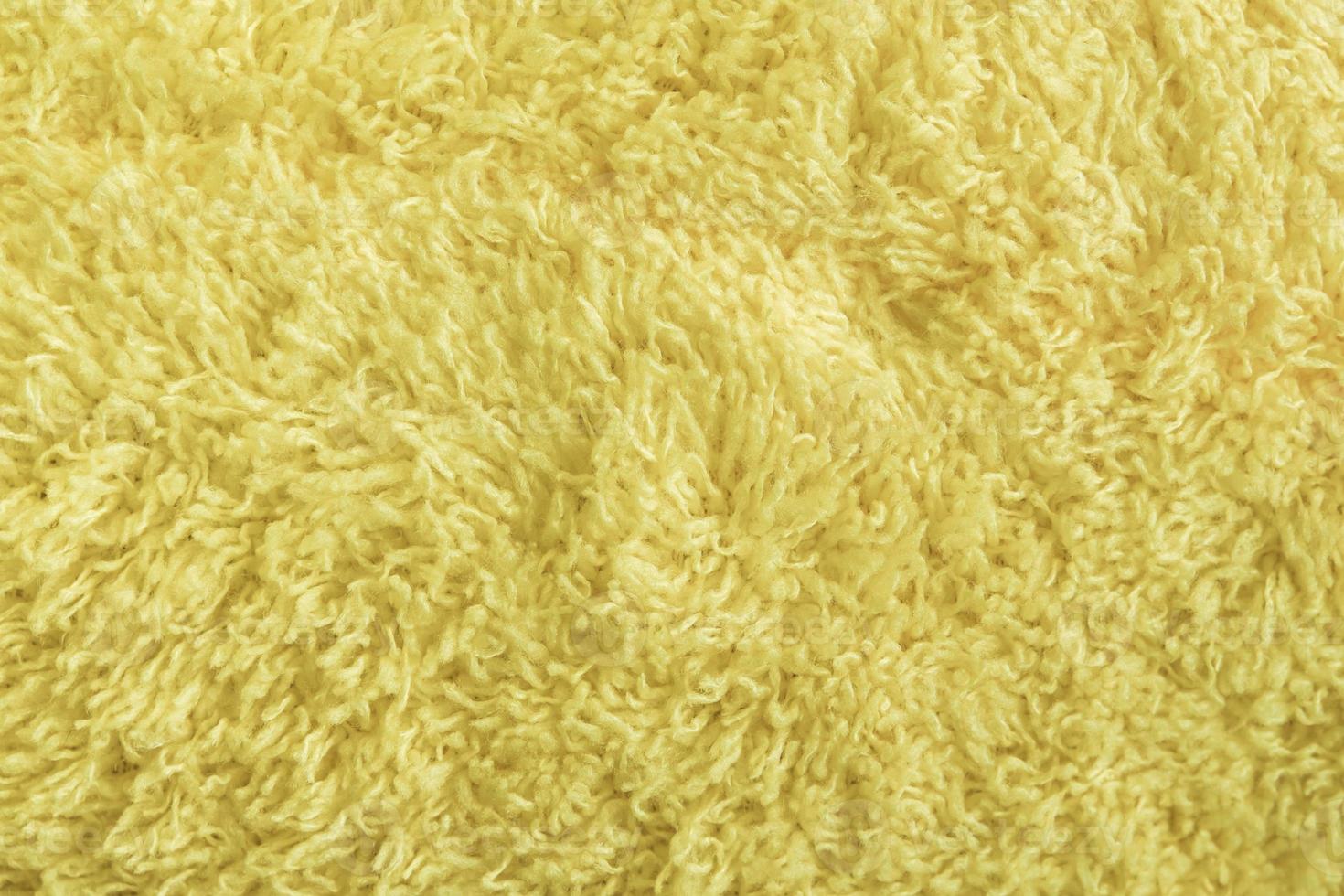 Yellow Fur of fabric surface texture photo