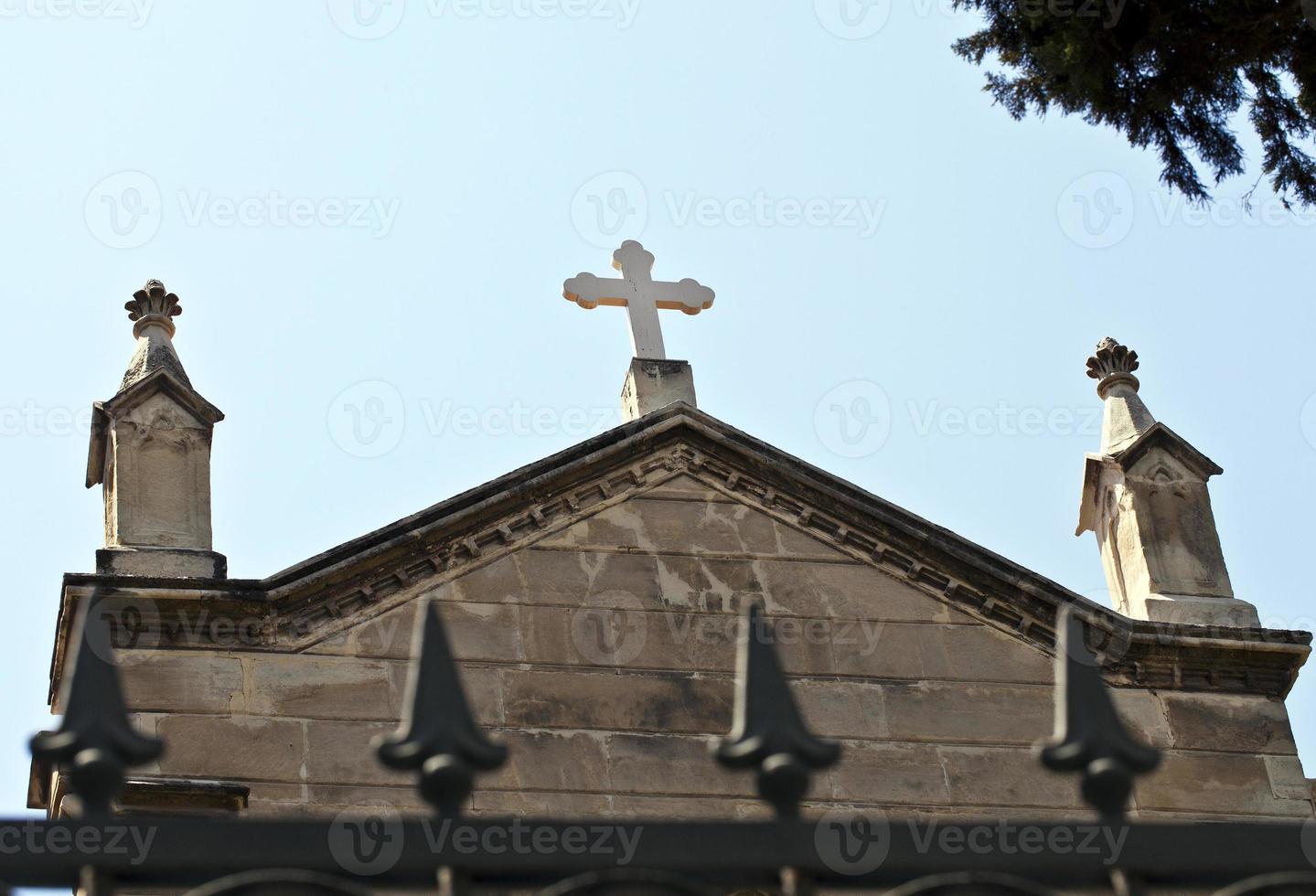 iglesia histórica del templo del cristianismo de la vendimia foto