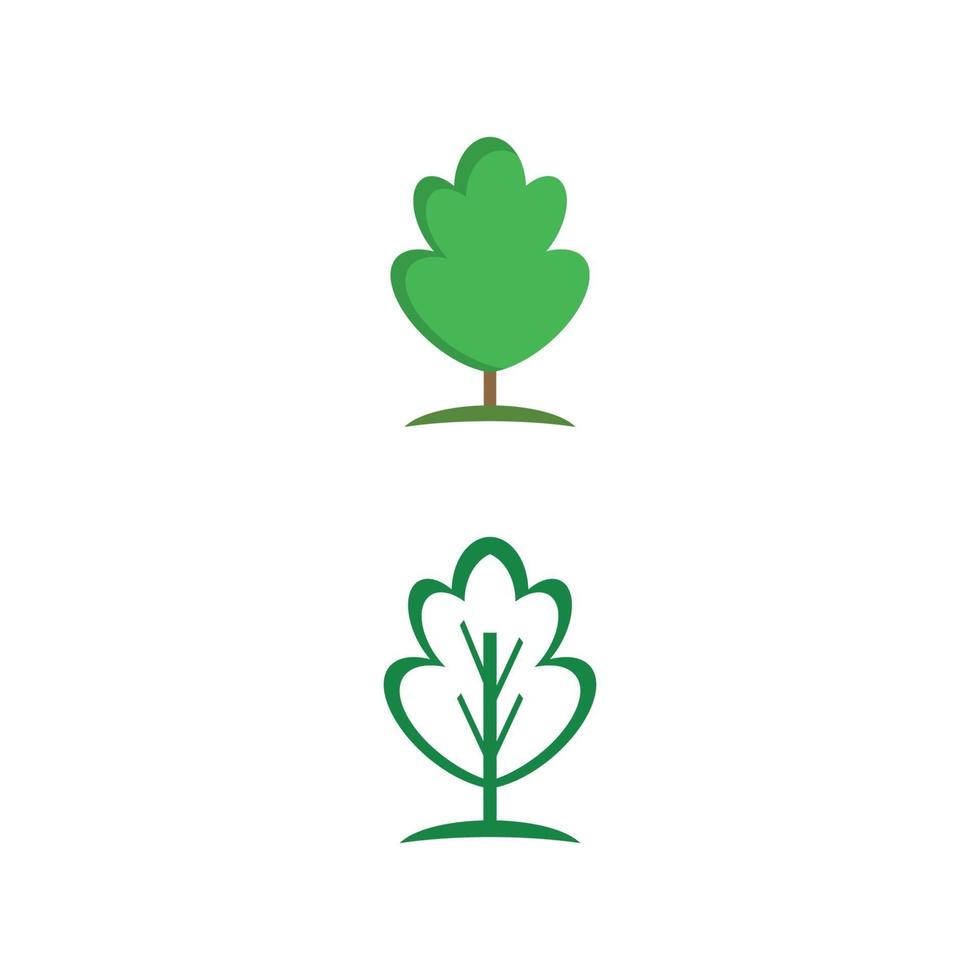plantilla de diseño de ilustración de icono de vector de árbol de cedro