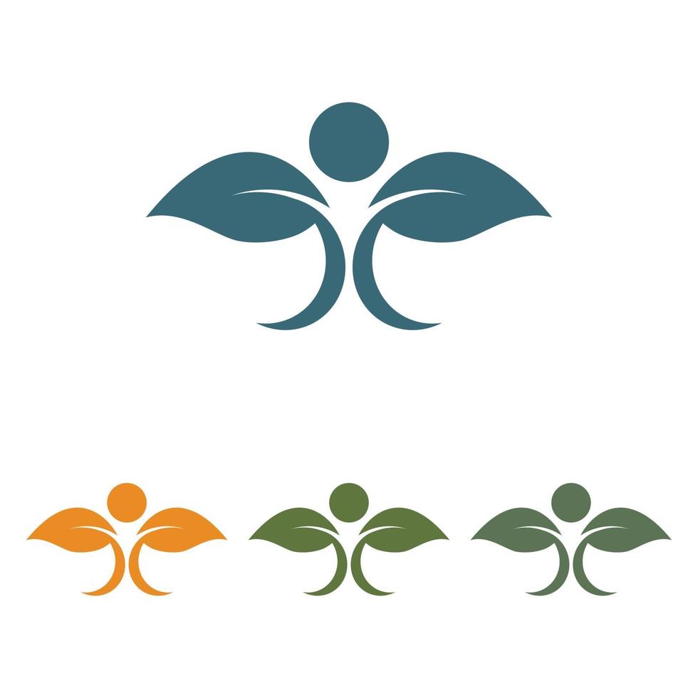 hoja logotipo plantilla vector símbolo naturaleza