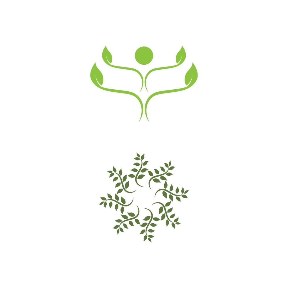 hoja logotipo plantilla vector símbolo naturaleza