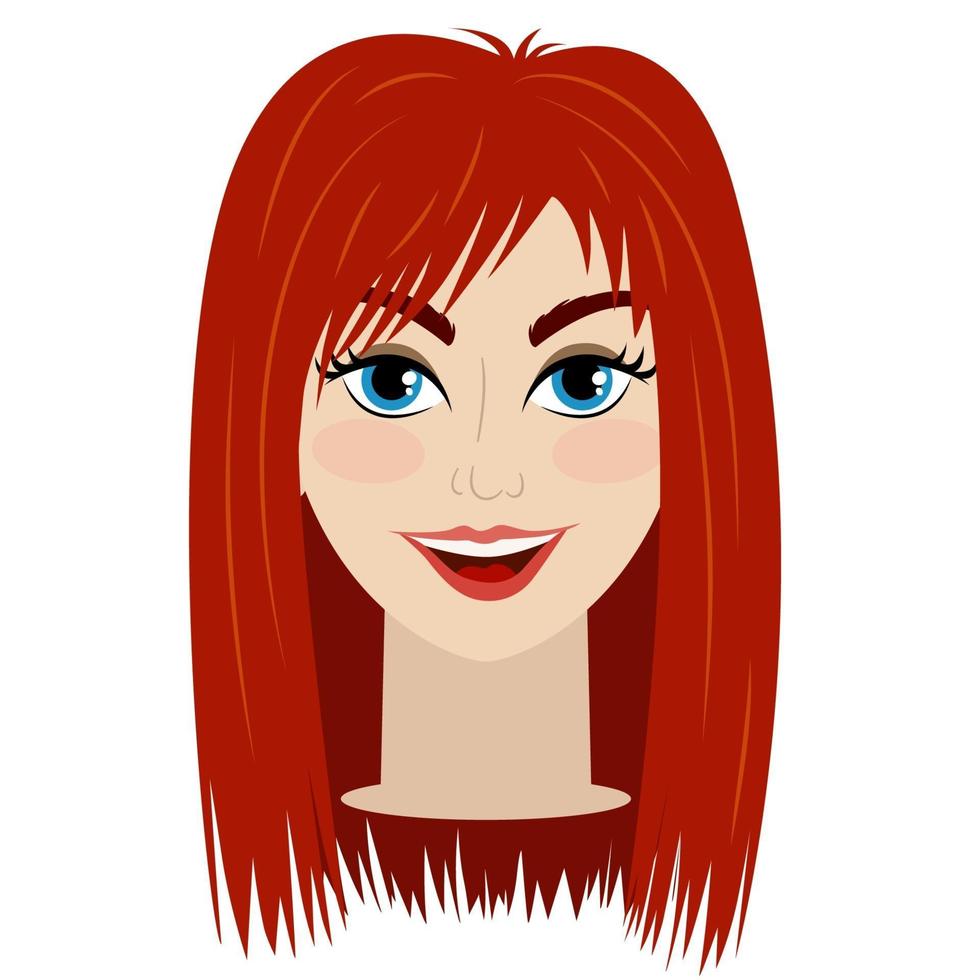 Girls head for women face constructor. vector