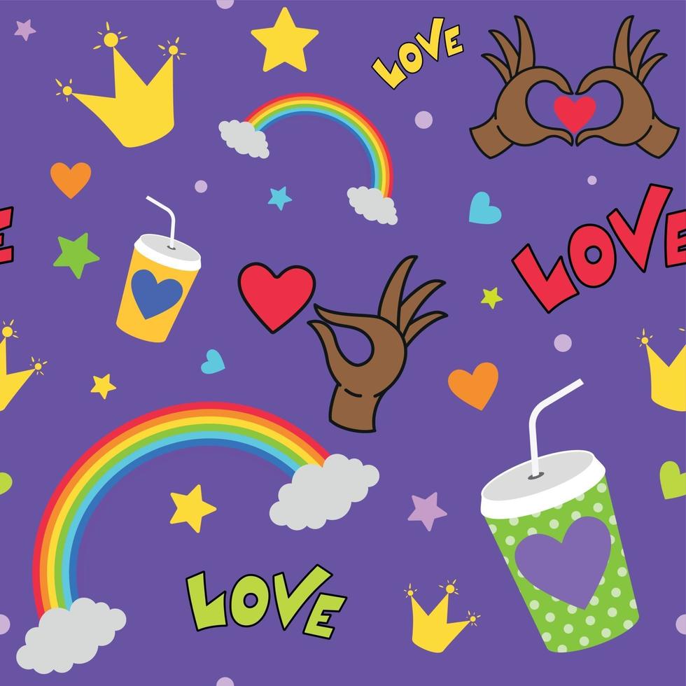 LGBT seamless pattern. vector