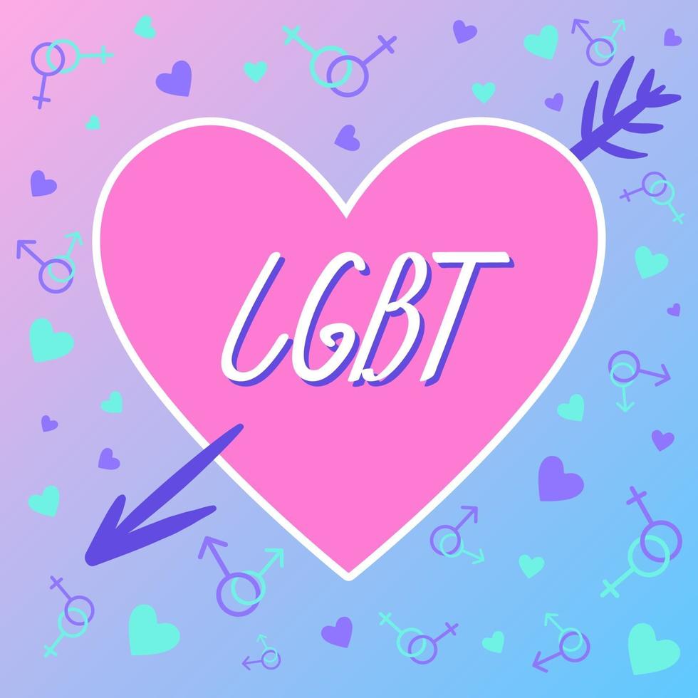 LGBT activism. Poster. Pride. vector