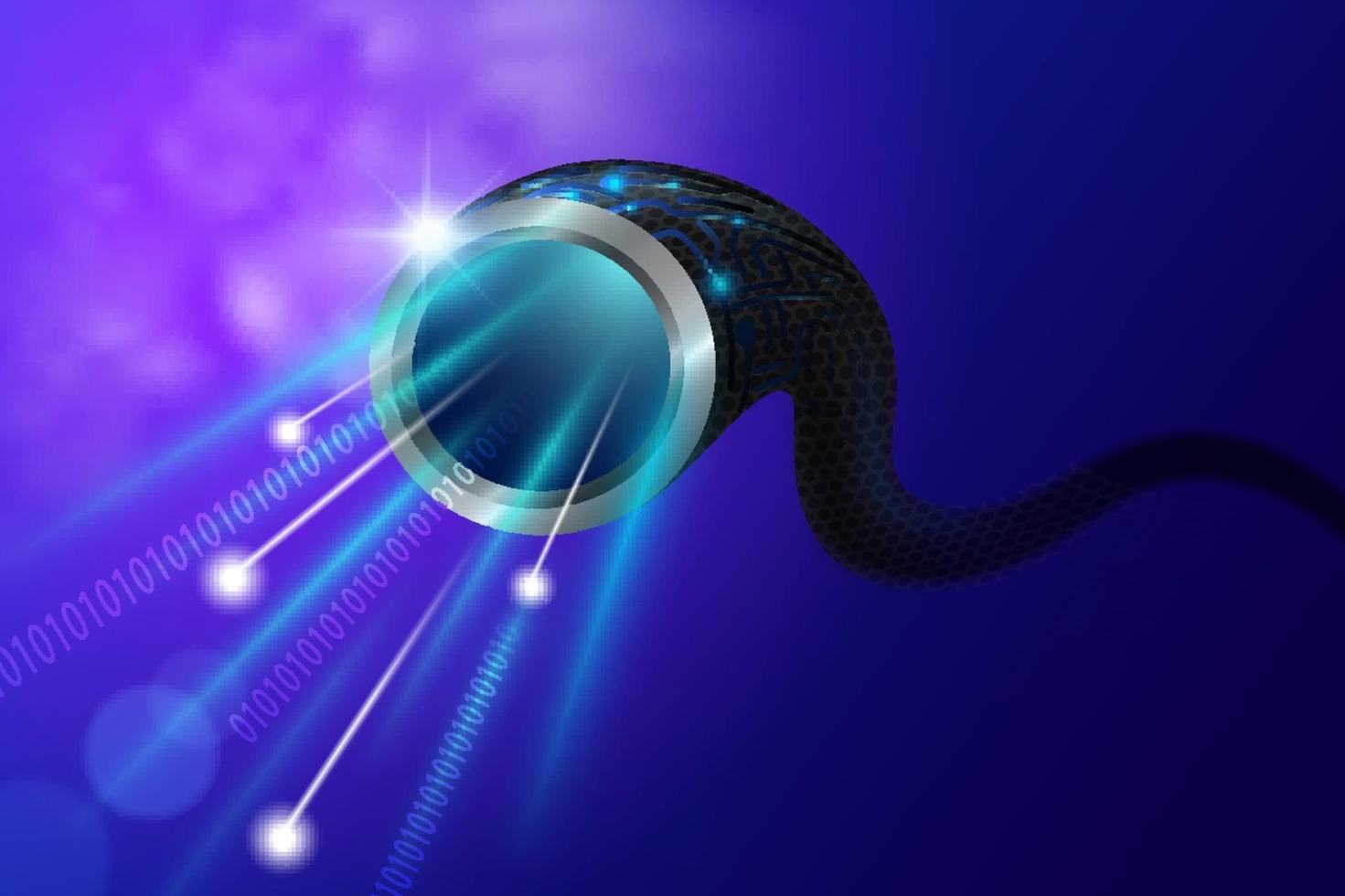 Future data transfer cable vector