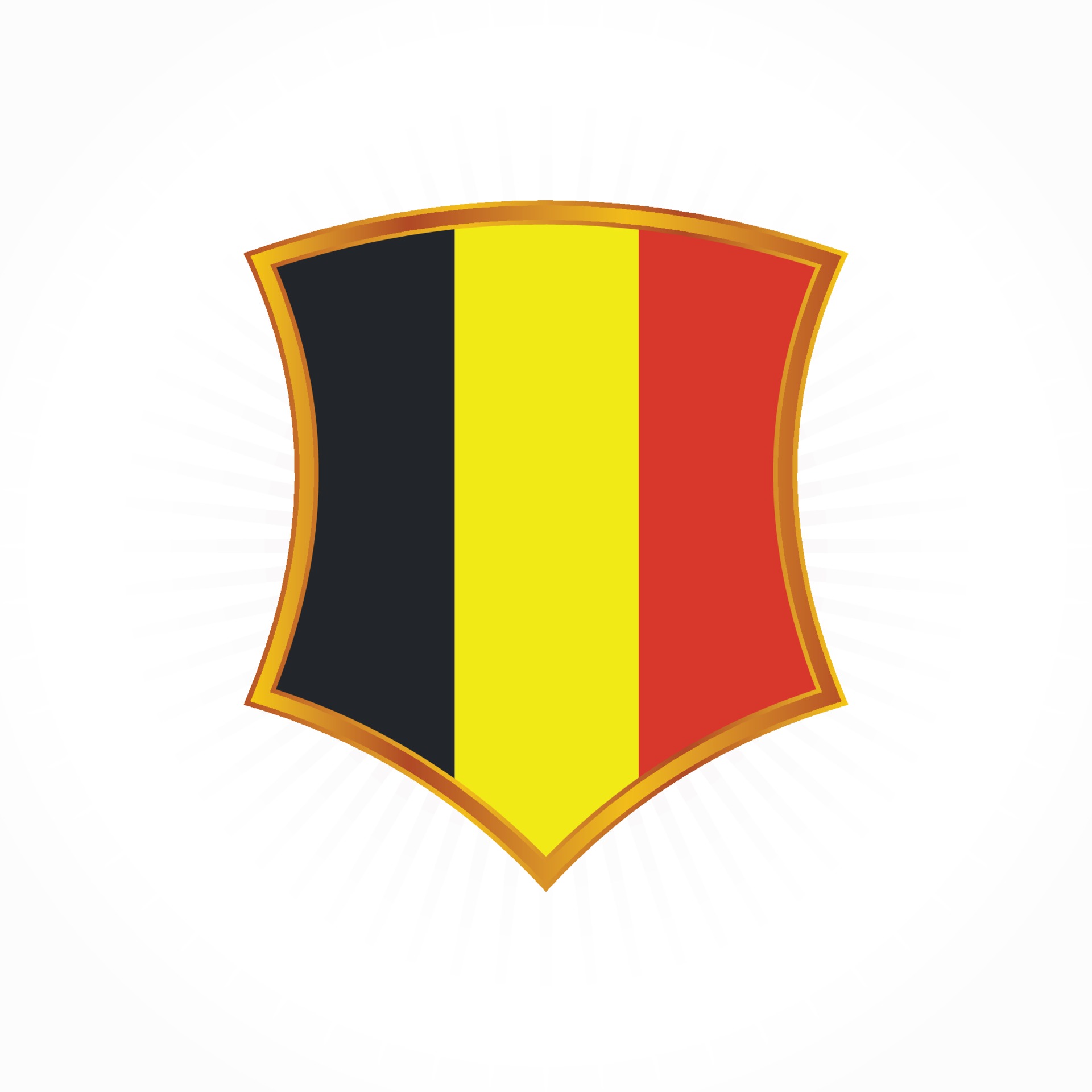 Premium Vector  Made in belgium logo made in belgium flag logo trusts  badge vector design