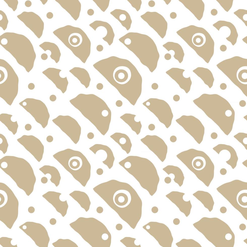 Beige and white Seamless repeat pattern vector