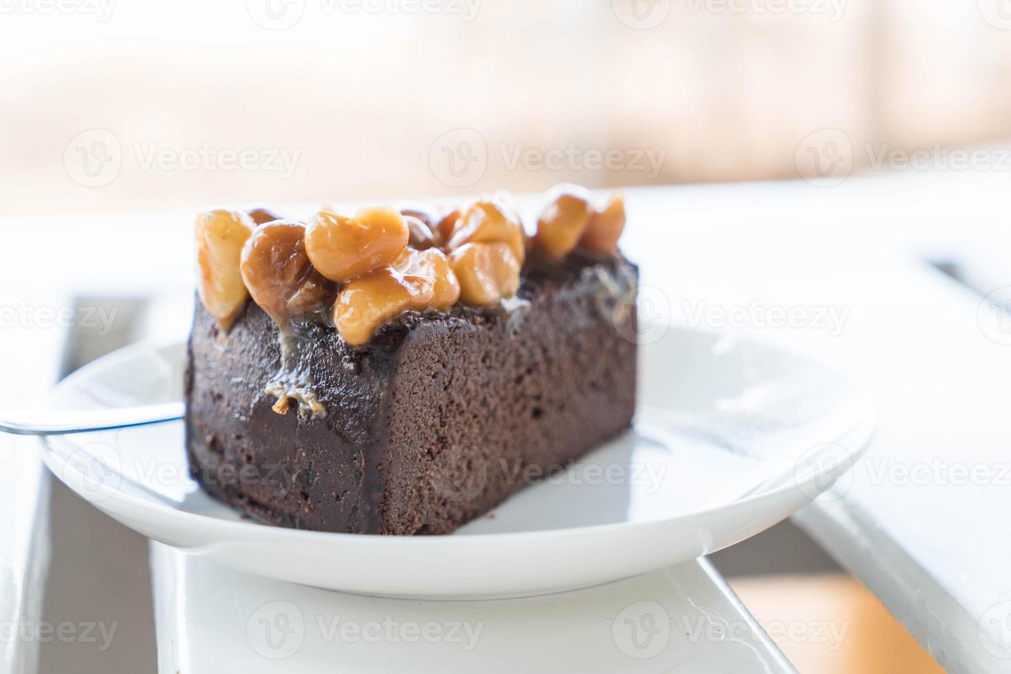 Macadamia chocolate cake photo