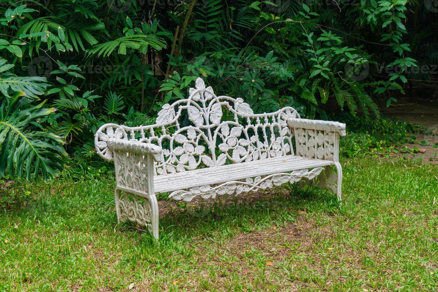 Old bench in park - vintage effect filter photo