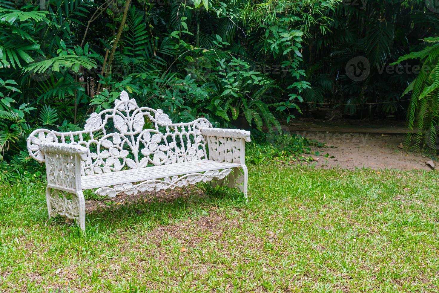 Old bench in park - vintage effect filter photo