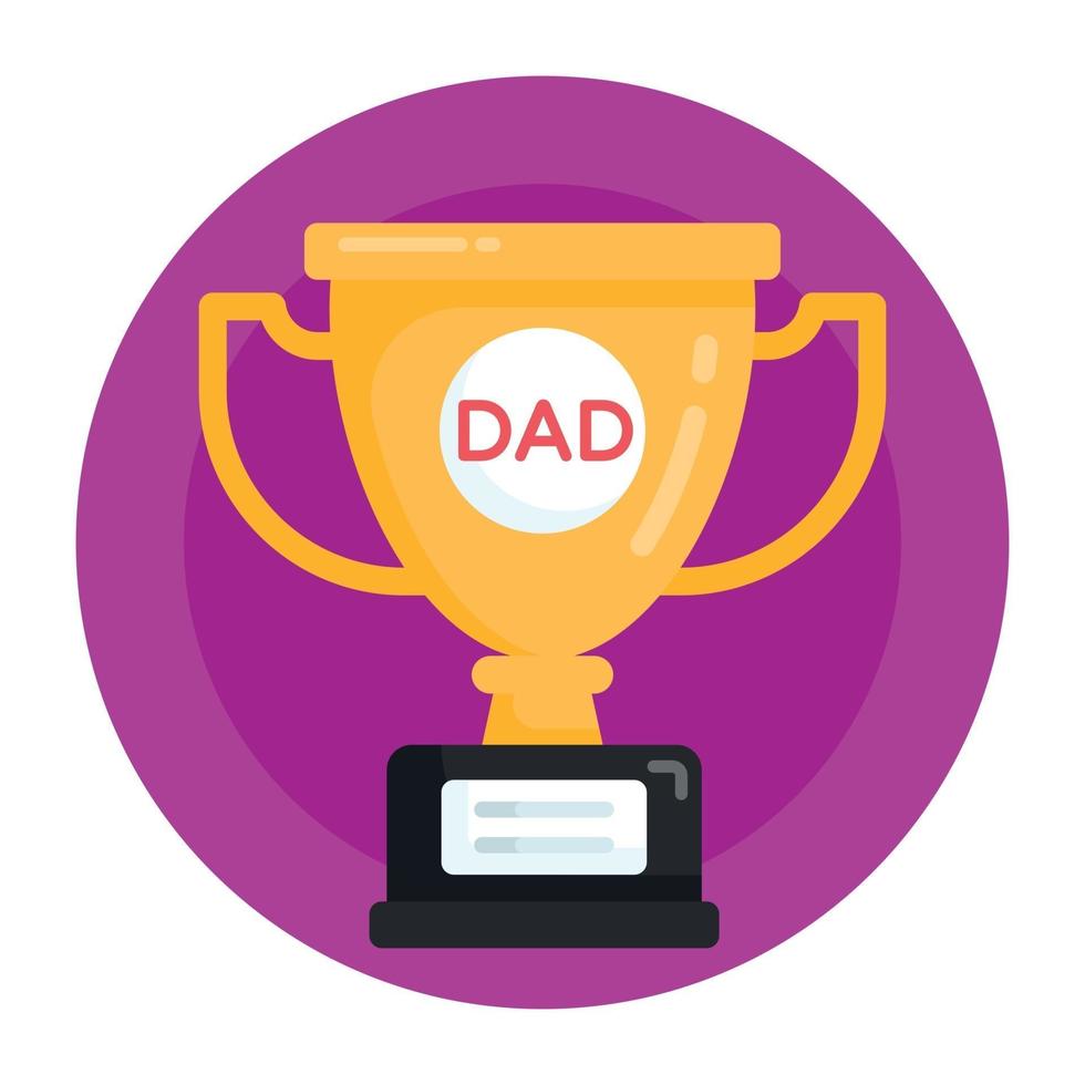 Dad Trophy and Award vector