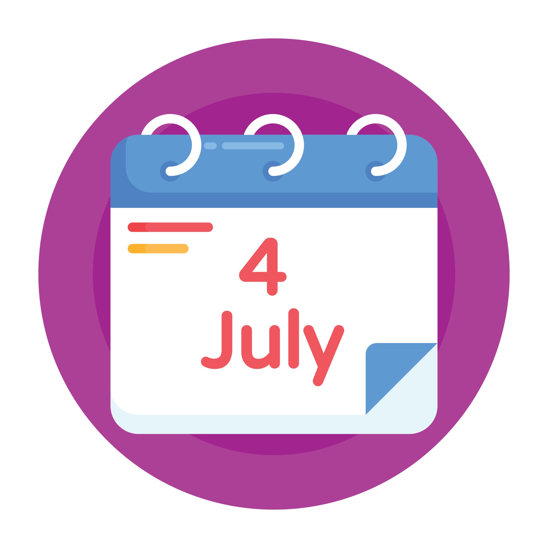 4th July Calendar 3139322 Vector Art at Vecteezy