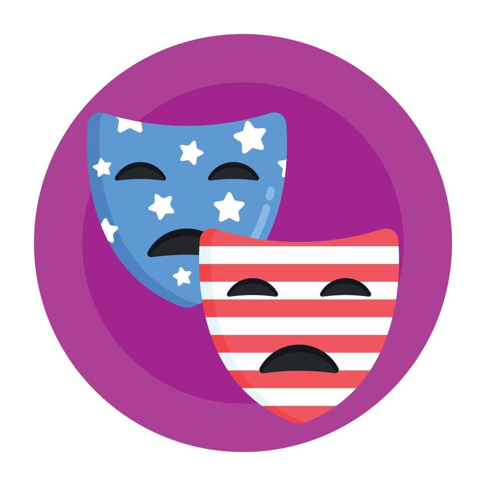 Independence Day Masks vector