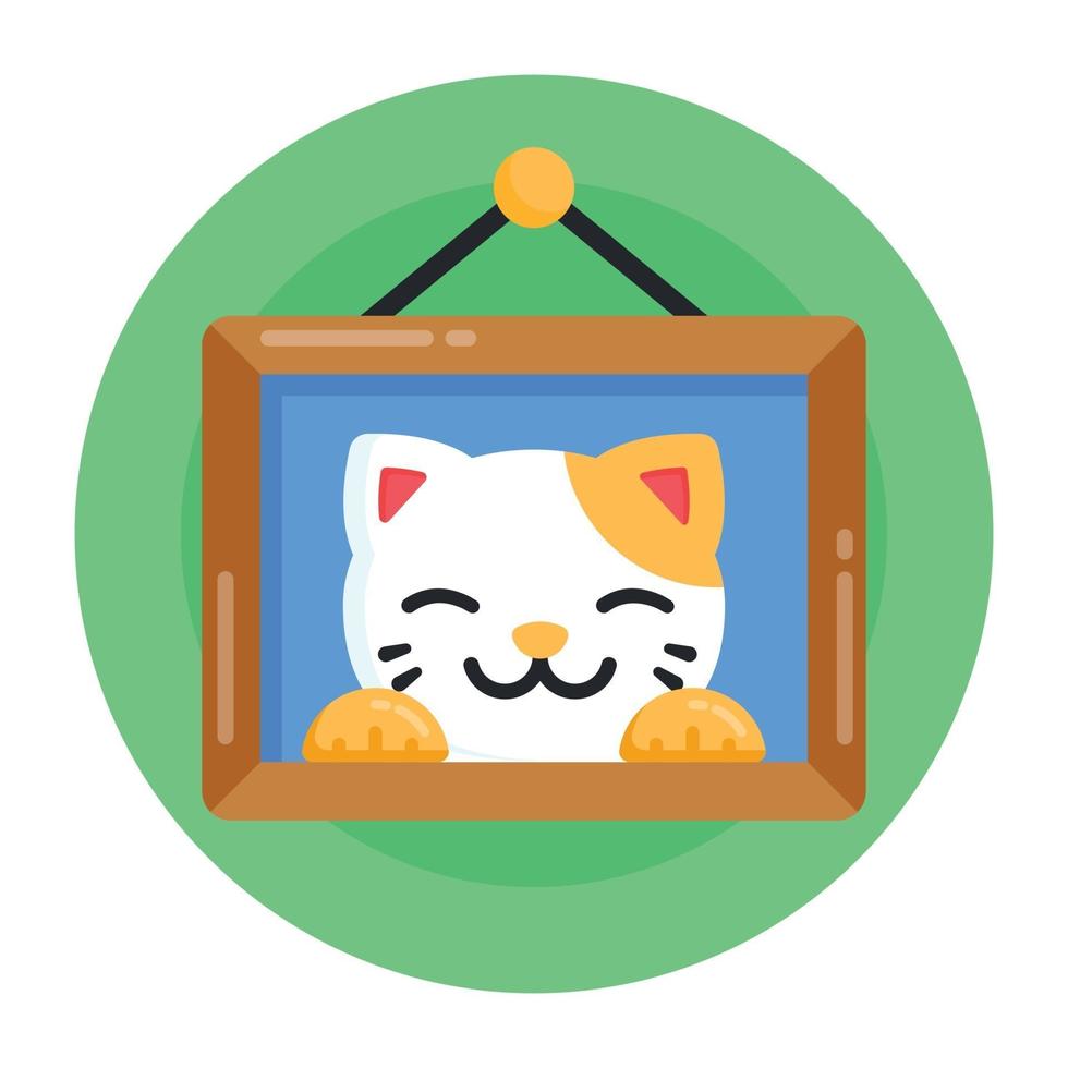 Cat Photo Frame vector