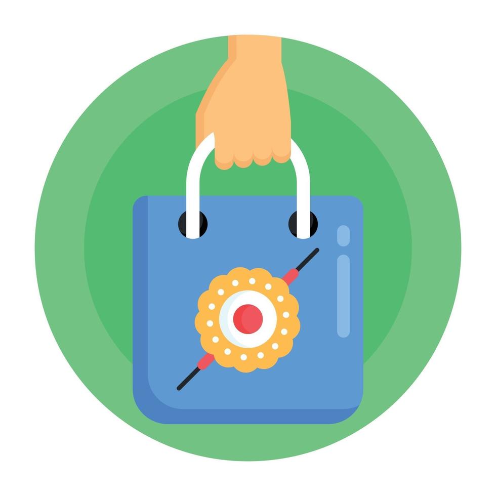 Rakhi Tote Shopping vector