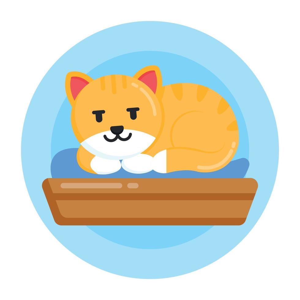 Cat Bed and Furniture 3139519 Vector Art at Vecteezy