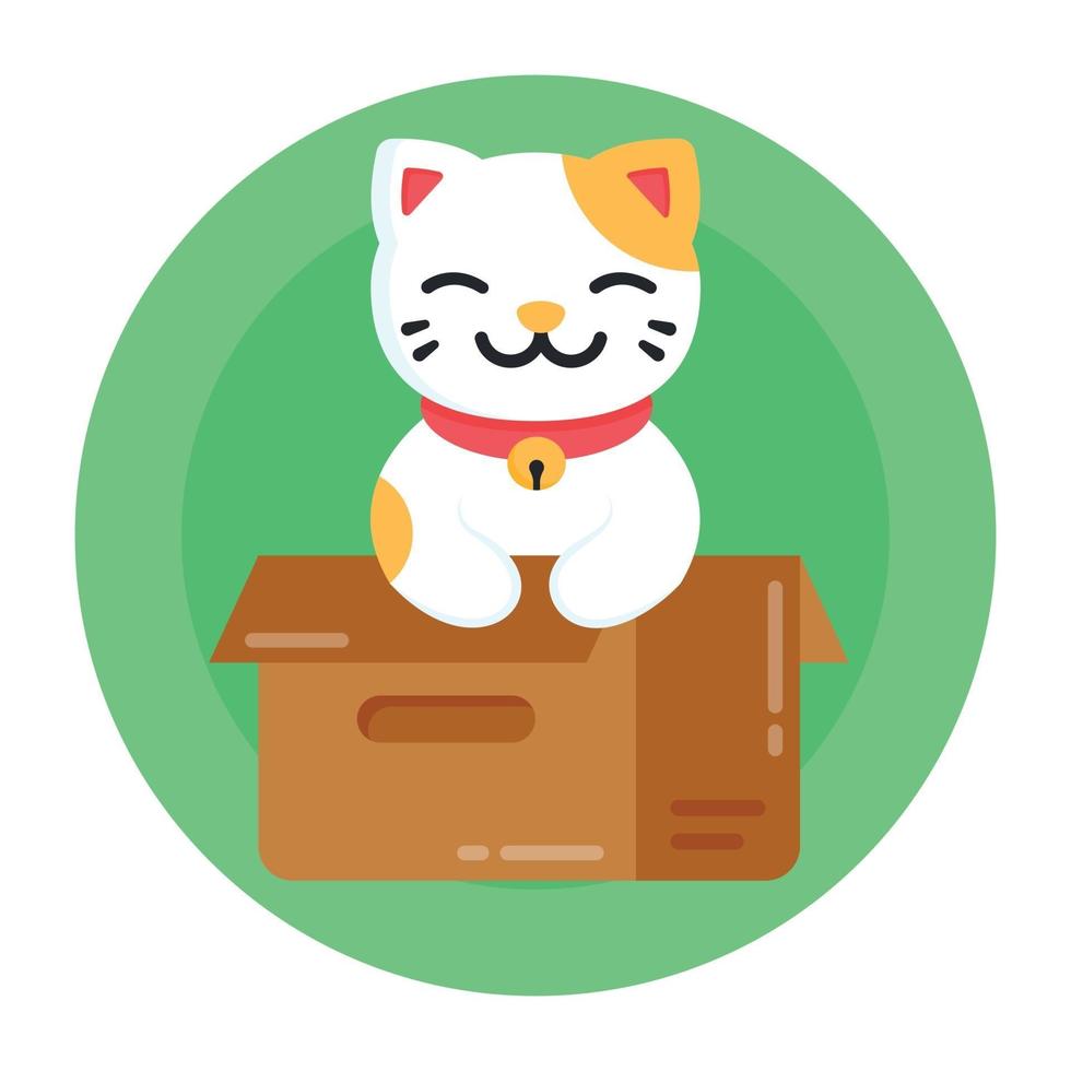 nuevo lindo gato vector