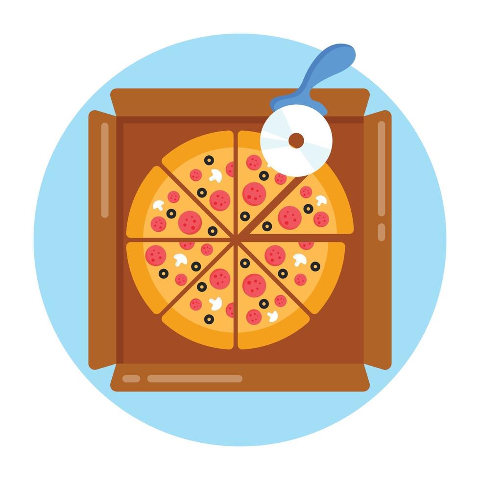 Pizza Junk Food vector