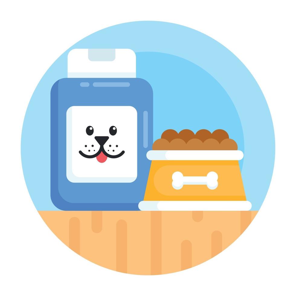 Dog Food and Meal vector