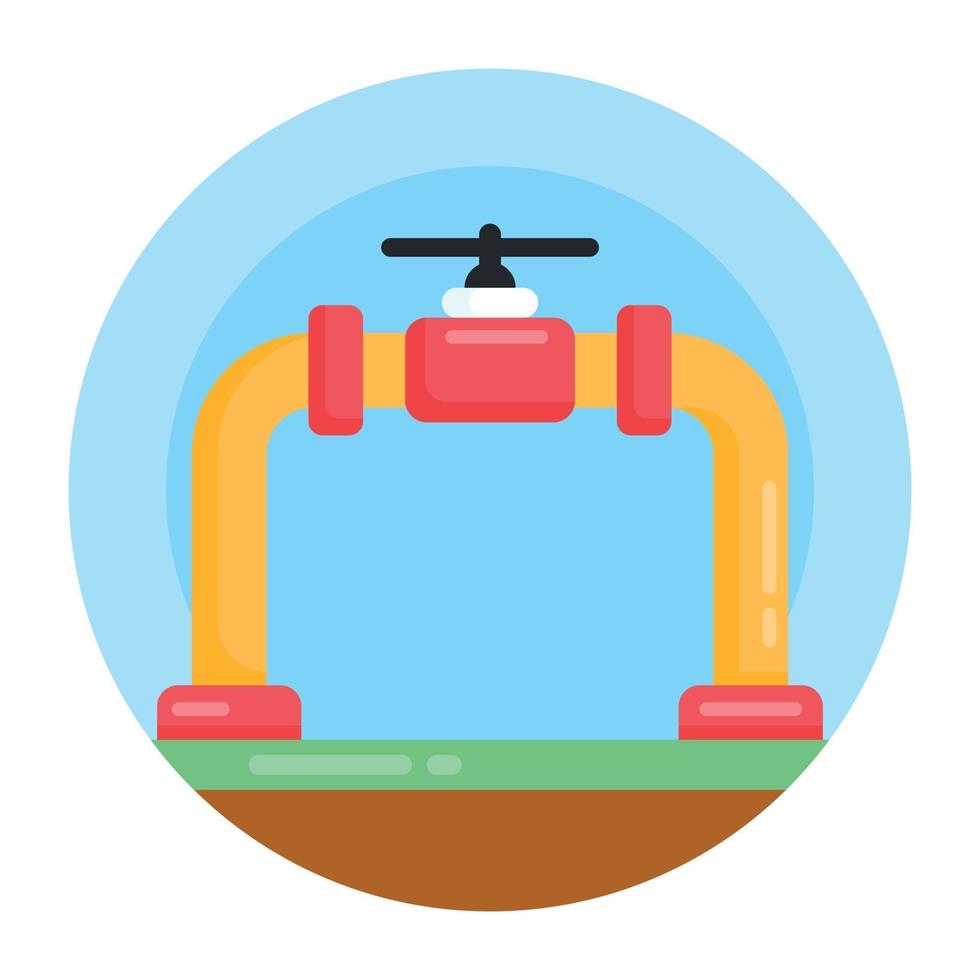 Oil Pipe line vector