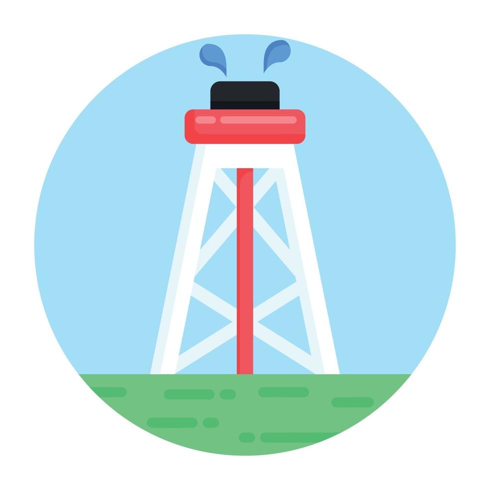 Oil Rig and Drill vector