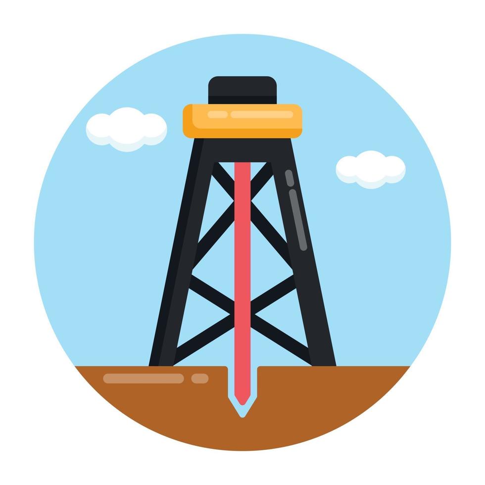 Oil field Rig vector