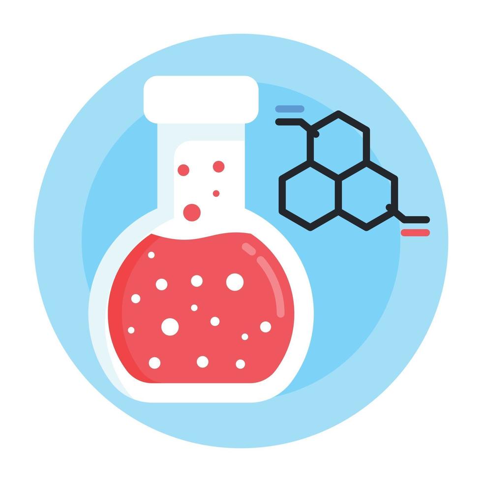 Chemical and flask vector