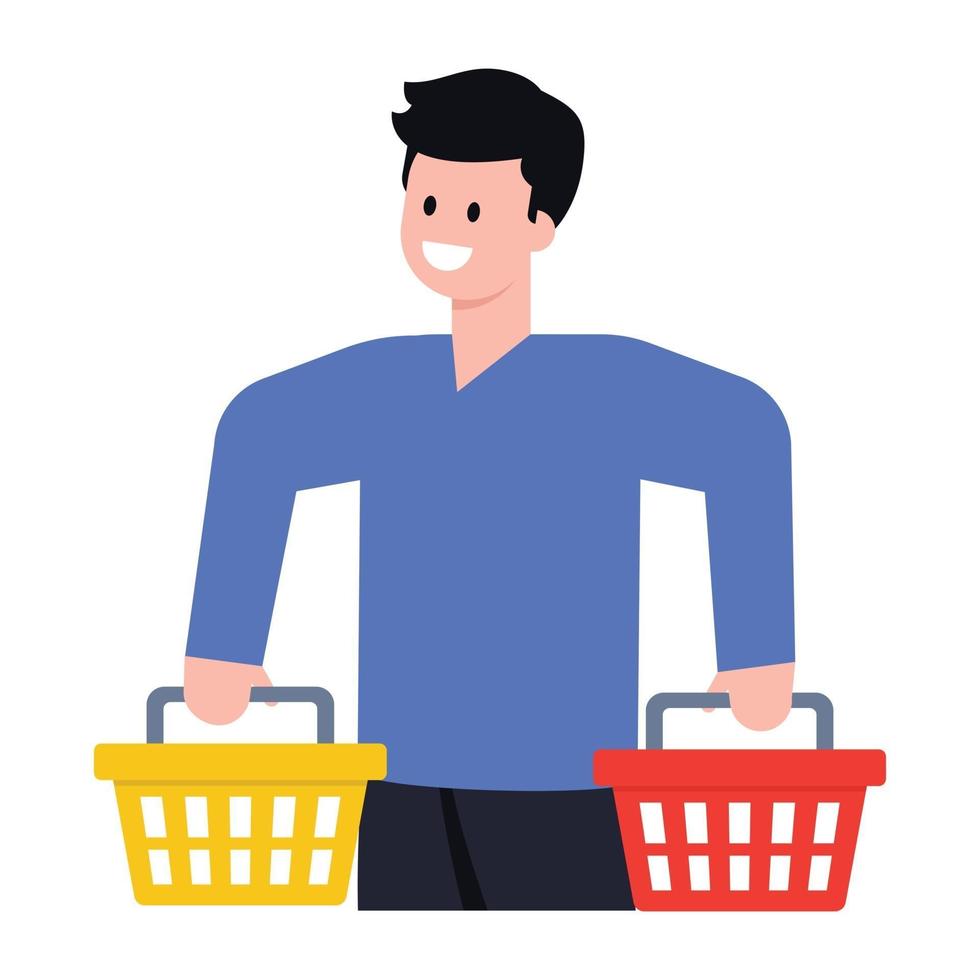 Shopping and purchase vector