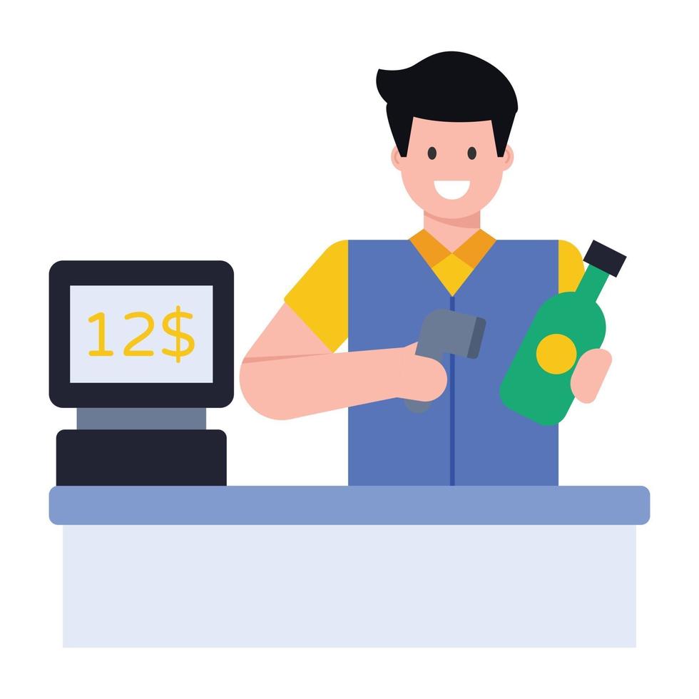 shopping Cash Counter 3139942 Vector Art at Vecteezy