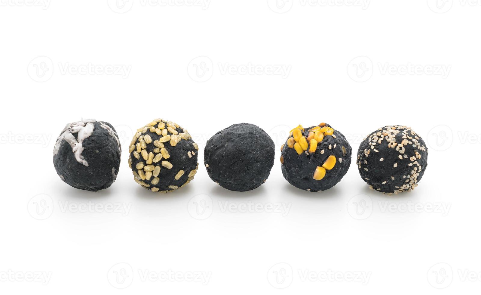 Charcoal potato ball photo