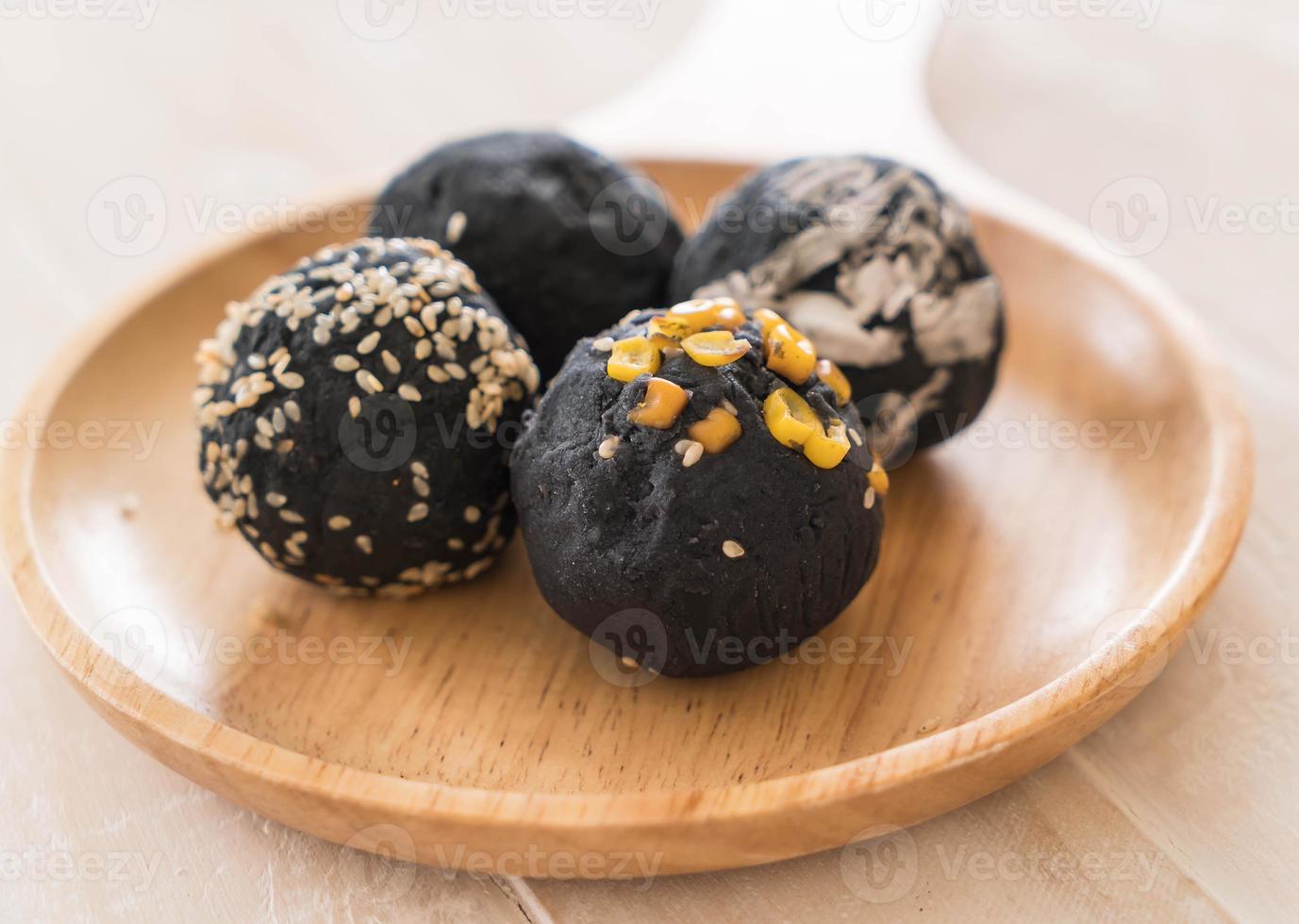 Charcoal potato ball photo