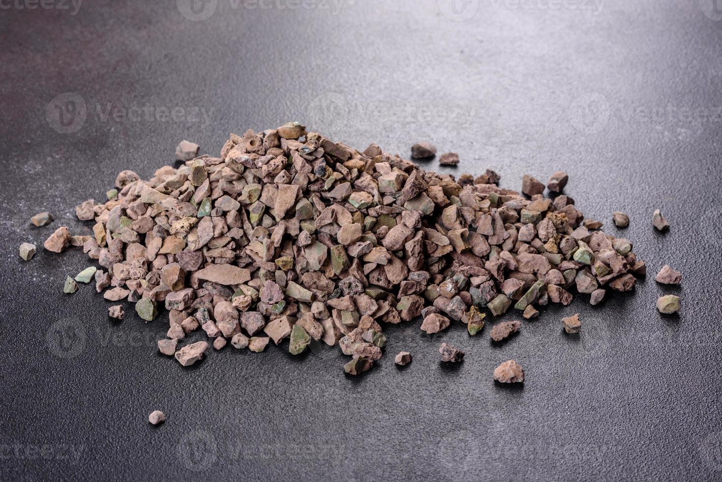 Crushed stone abstract textured background photo