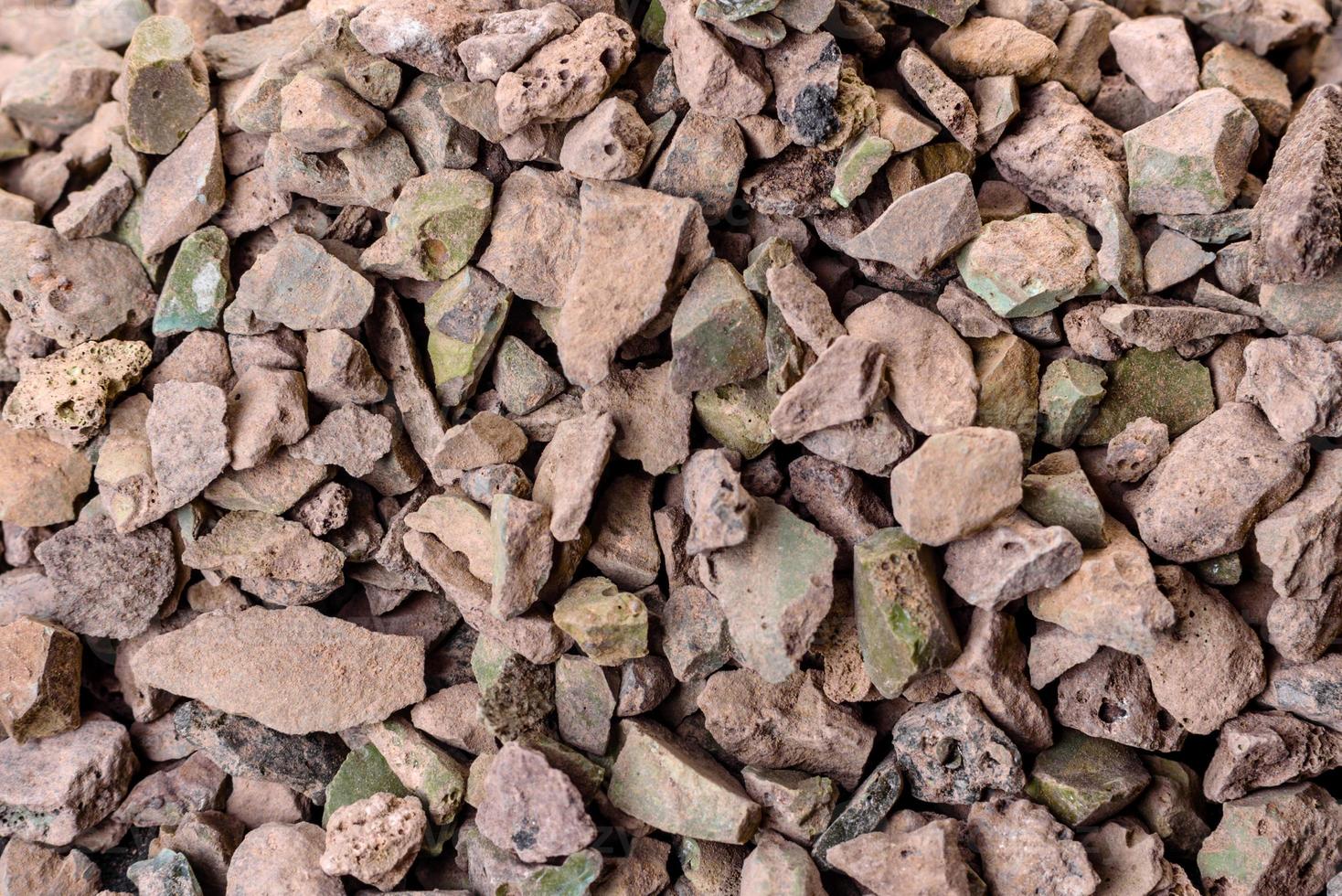 Crushed stone abstract textured background photo