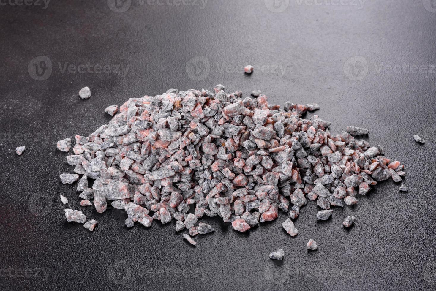 Crushed stone abstract textured background photo