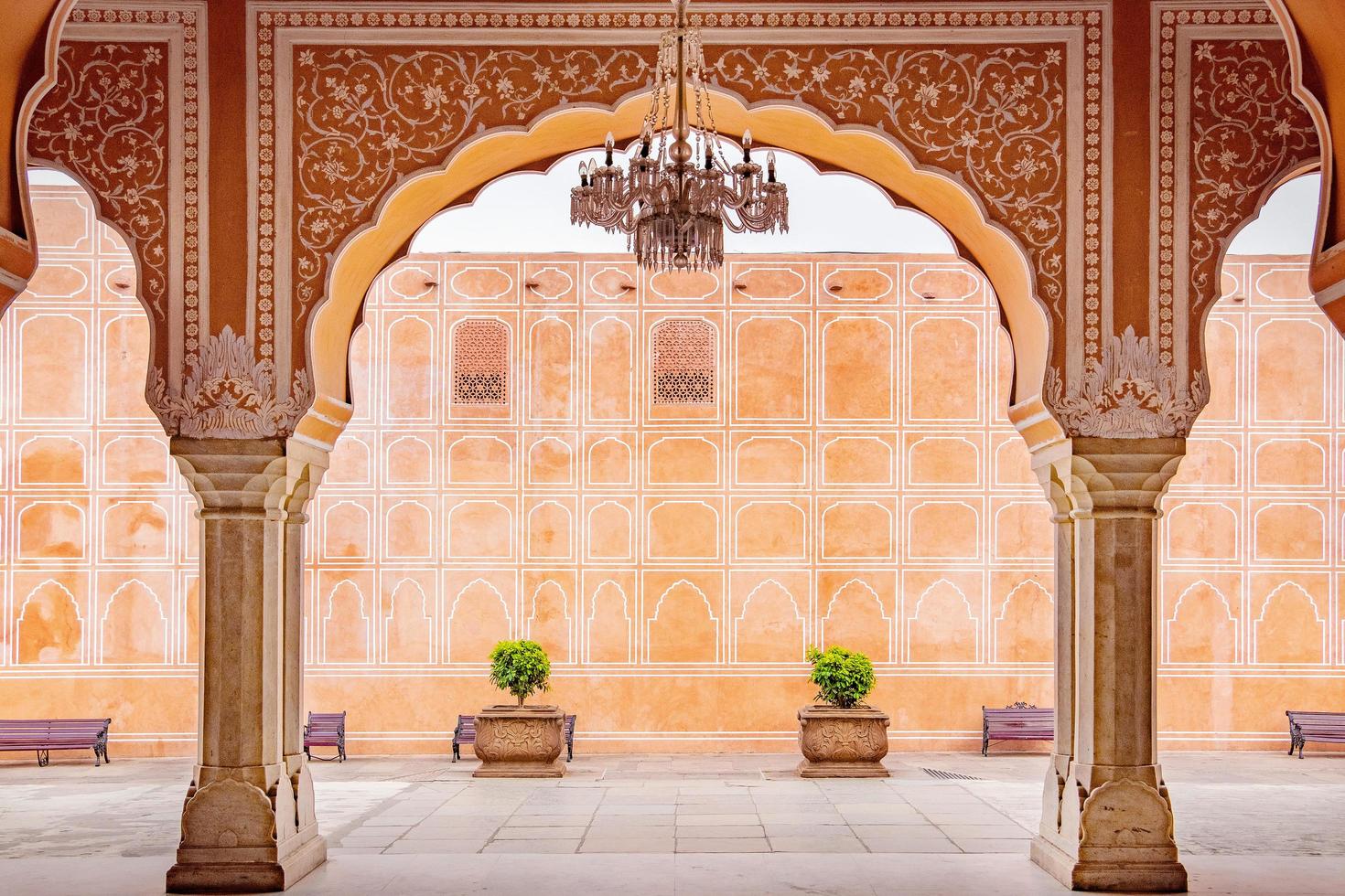 Jaipur city palace in Jaipur city, Rajasthan, India photo